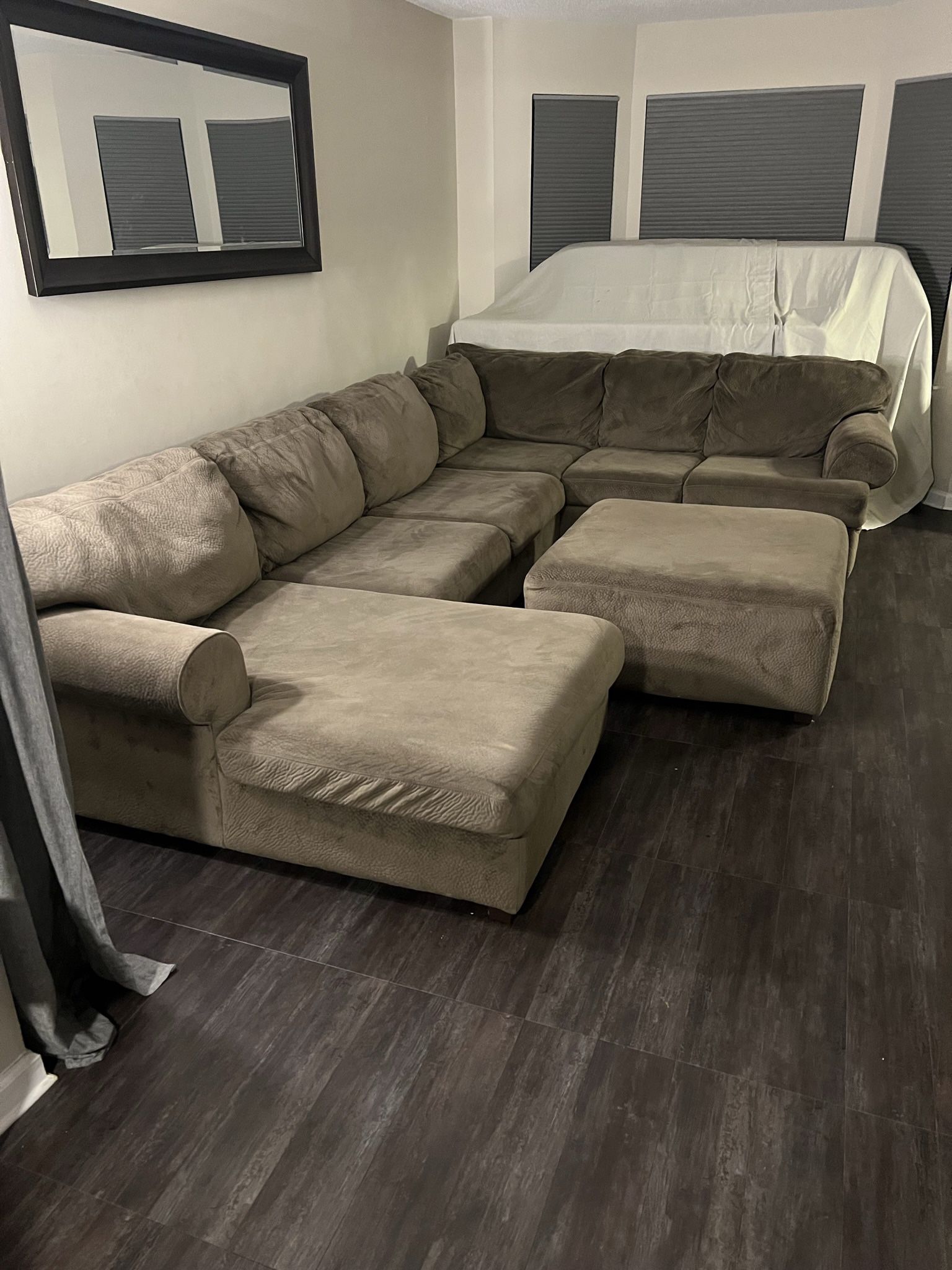 Ashley Furniture Sectional and Ottoman 