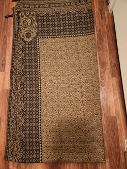 Brand New Black and gold traditional Pashmina Shawl