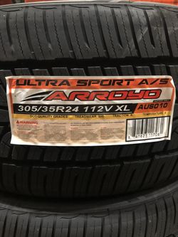 Brand New Tires (1) Arroyo Ultra Sport AS (305/35R24) (Single) ($128)