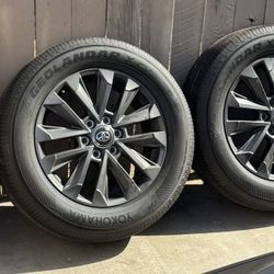 Brand New Set - 20" 2025 Toyota Wheels & Tires (Land Cruiser OEM - Sequoia Tacoma Tundra)