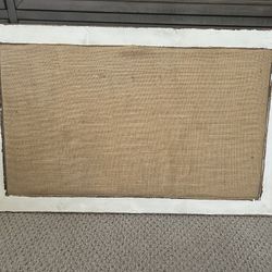 Burlap Hanging Board- Vintage