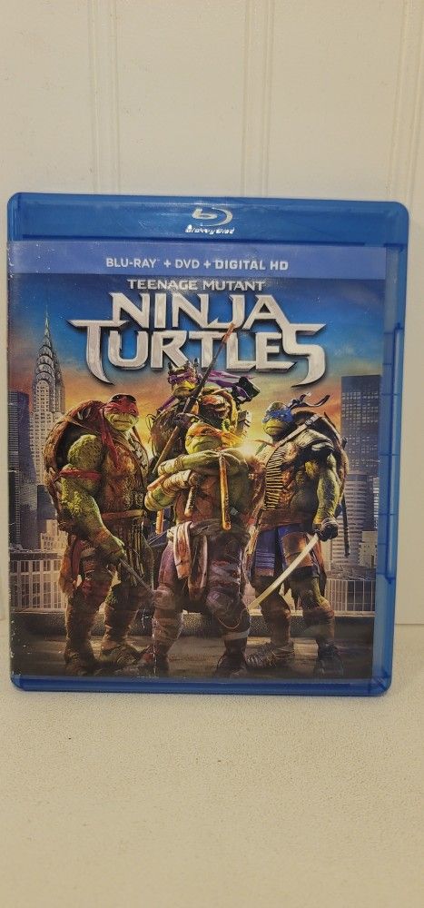 $5 BLU RAY MOVIE. TEENAGEMUTANT NINJA TURTLES. BLU RAY / DVD ONLY. NO DIGITAL. $5 OR TRADE FOR A MOVIE TITLE I DO NOT ALREADY OWN.