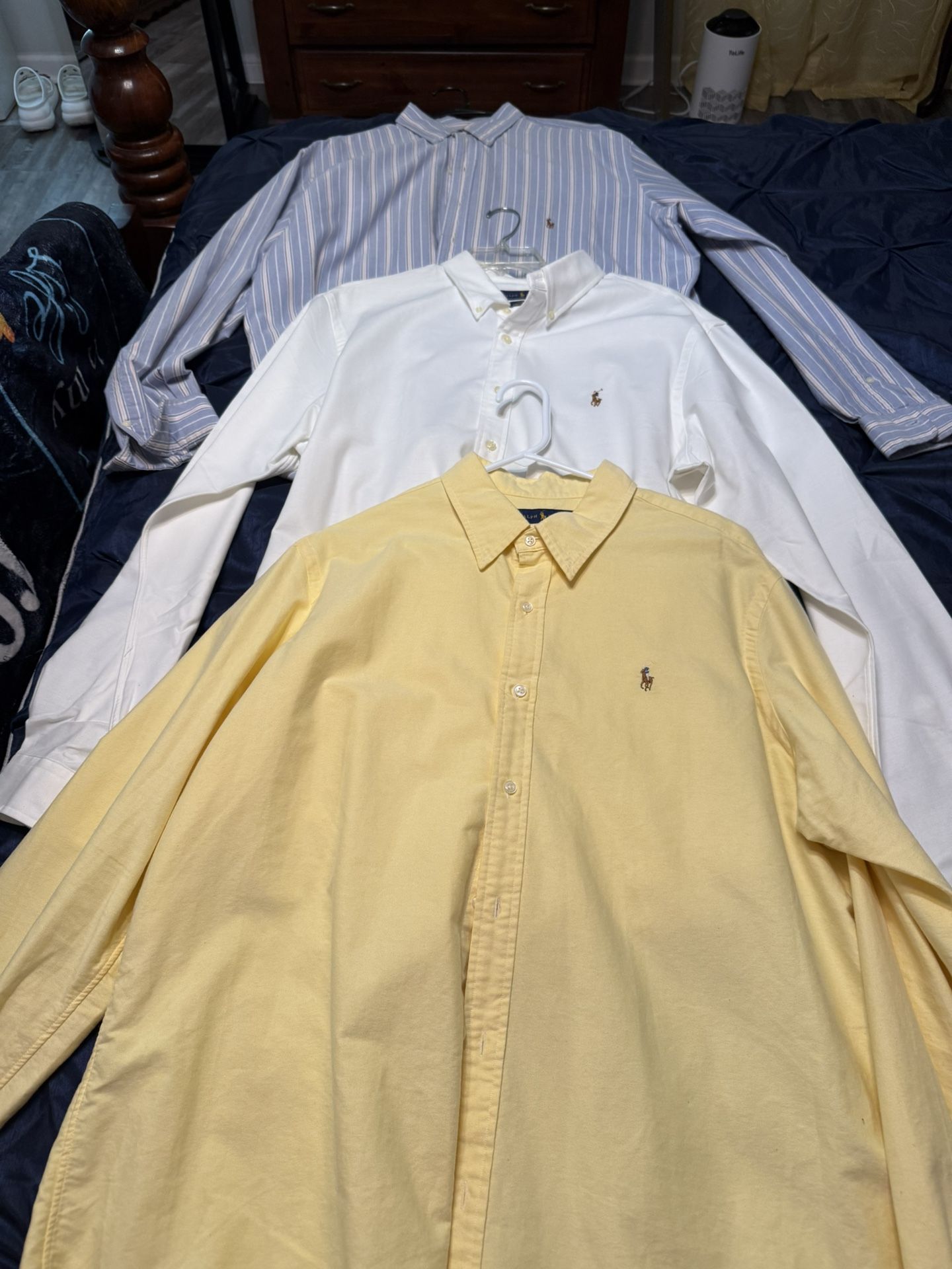 Men’s Shirts (Ralph Lauren) size XXL $20 each or all For $45