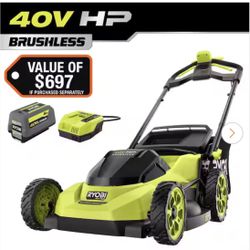 RYOBI 40V HP Brushless 20 in. Cordless Electric Battery Walk Behind Self-Propelled Lawn Mower with 6.0 Ah Battery and Charger 