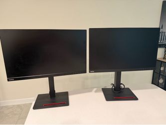 Lenovo ThinkVision T24i-20 23.8" LCD Monitor- selling the pair