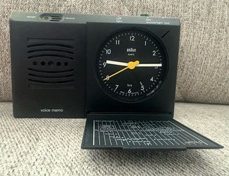 Vintage Braun Voice Memo AB 314 vm Alarm Clock Rare!