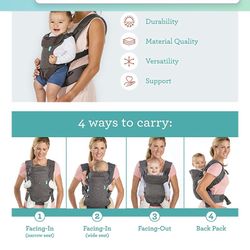 Baby Carrier -flip Advance 4-in-1 convertible, face-in and face-out front and back