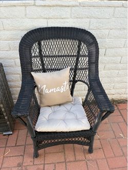 Solid Wicker Chair