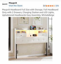 Full bed frame with storage