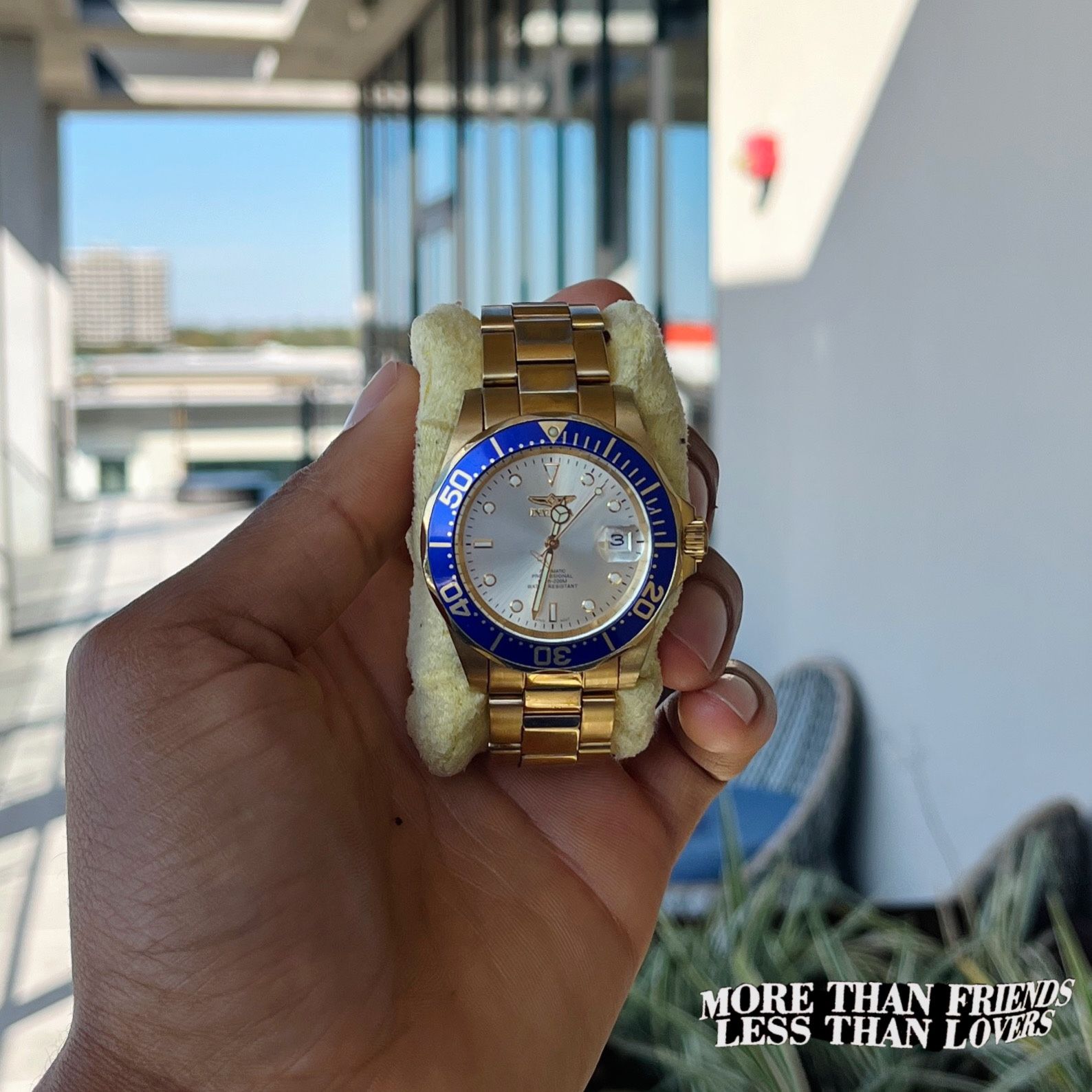 Invicta Pro Diver Light Champagne Watch