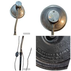 M. Brandt & Sons Antique Industrial Adjustable Lamp 