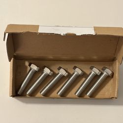 NEW 304 Stainless Steel M12-1.75 x 50mm Hex Bolt (6 Sets)
