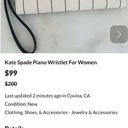Kate Spade Piano Wristlet