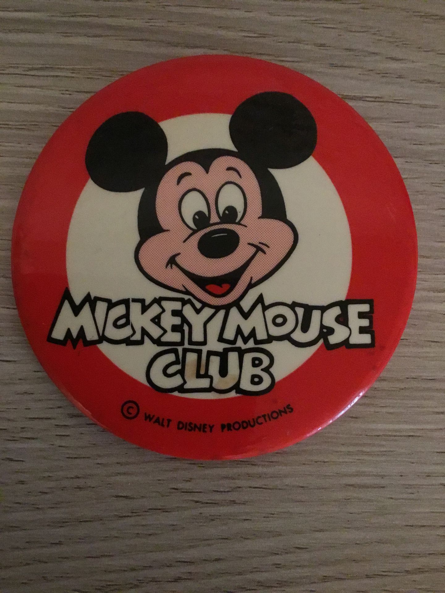 Vintage 1970’s Walt Disney Productions Mickey Mouse Club Pin