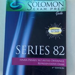 SERIES 82 - Prep Workbook (Solomon)