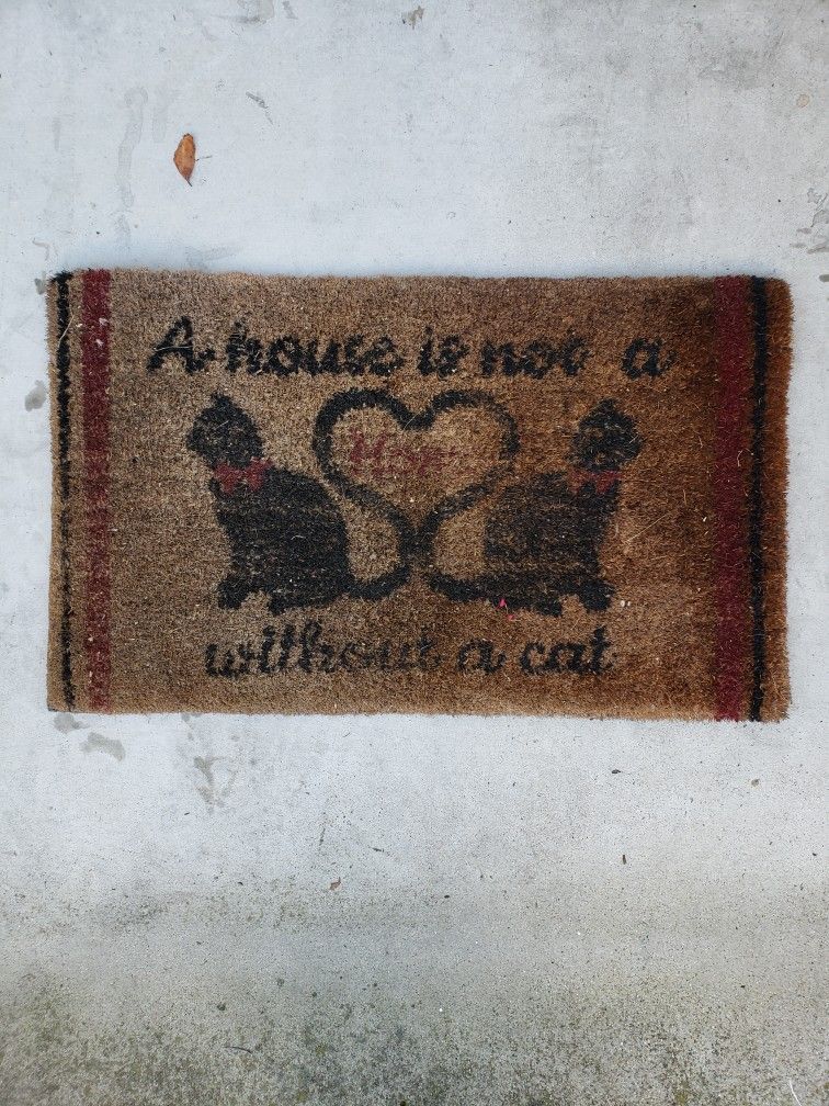 Cat Door Mat