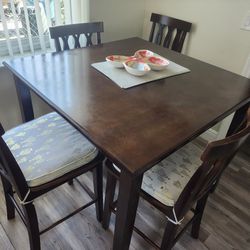 High Dining Table Set