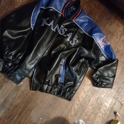Kansas Leather/Vinyl Sports Jacket 