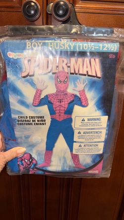 Spider-Man child boys Halloween costume Size. 10 1/2. - 12. 1/2. New