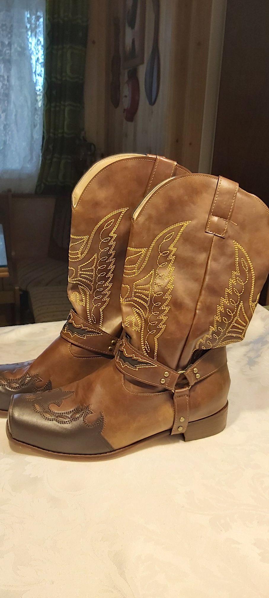 Men's Cowboy Boots (worn once)