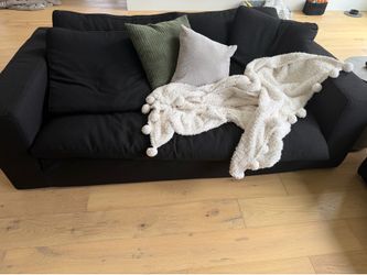 RH Cloud Sofa 7’ Black