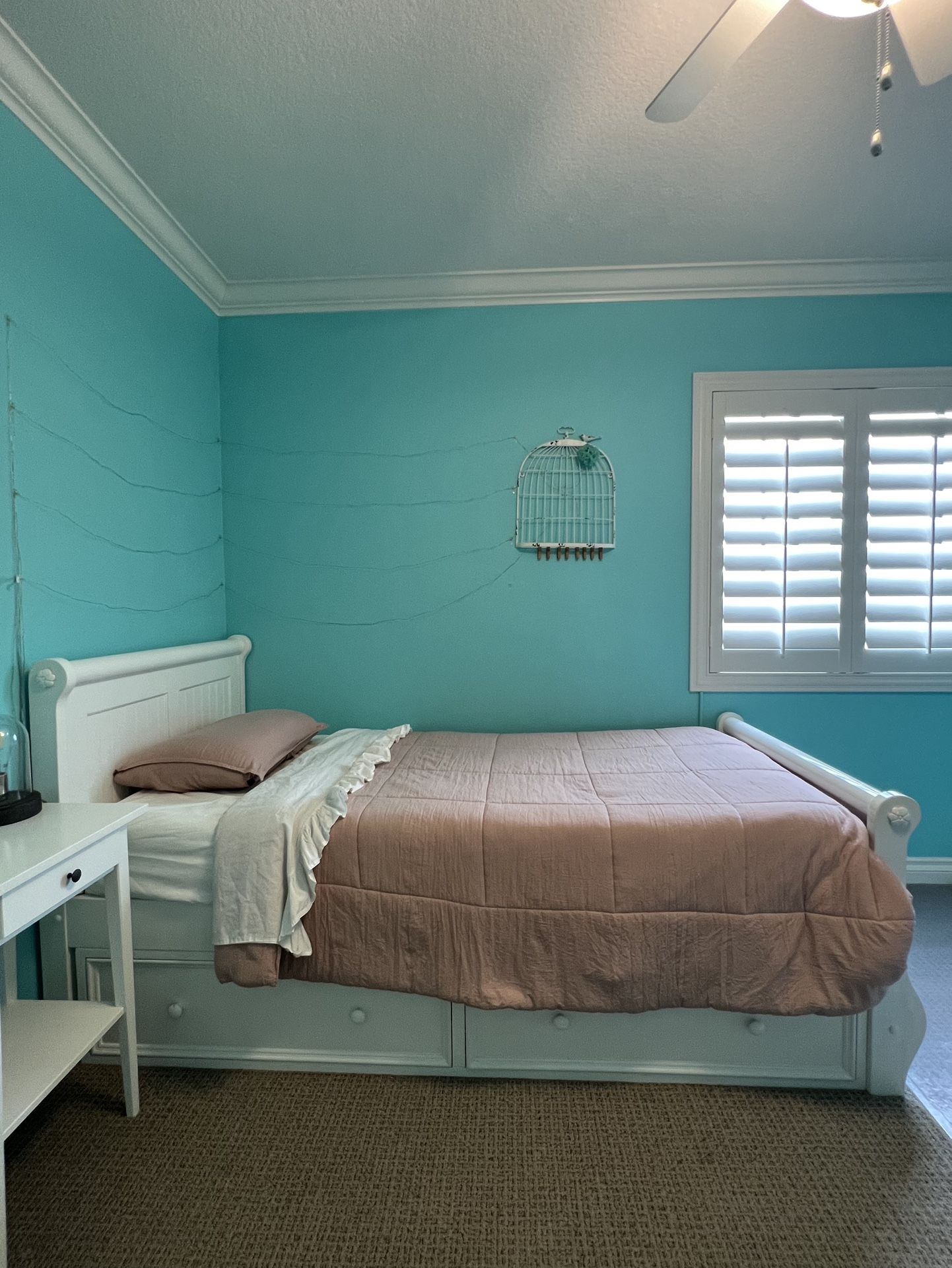 White Twin Bed With Drawers Storage Unit From Living Spaces