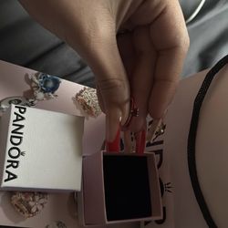 Red Chakra heart pandora ring