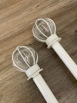 3 Metal Curtain Rods