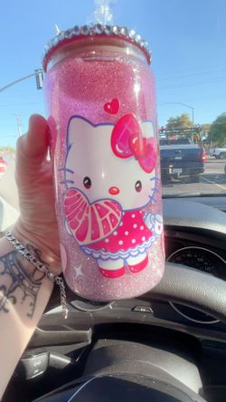 Snow Globe Glass Can Tumblers