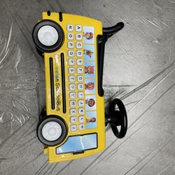 CoComelon School Bus Ride-on with Letters, Numbers, & Music