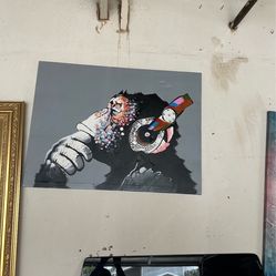 $19 Monkey w/ Headphones Frame
