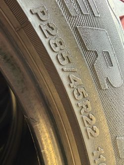 TAHOE/YUKON 285/45/22 BRIDGESTONE DUELER ALENZA HL (4 TIRES)