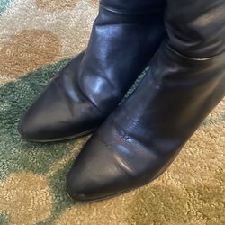 Black Italian Leather Boots