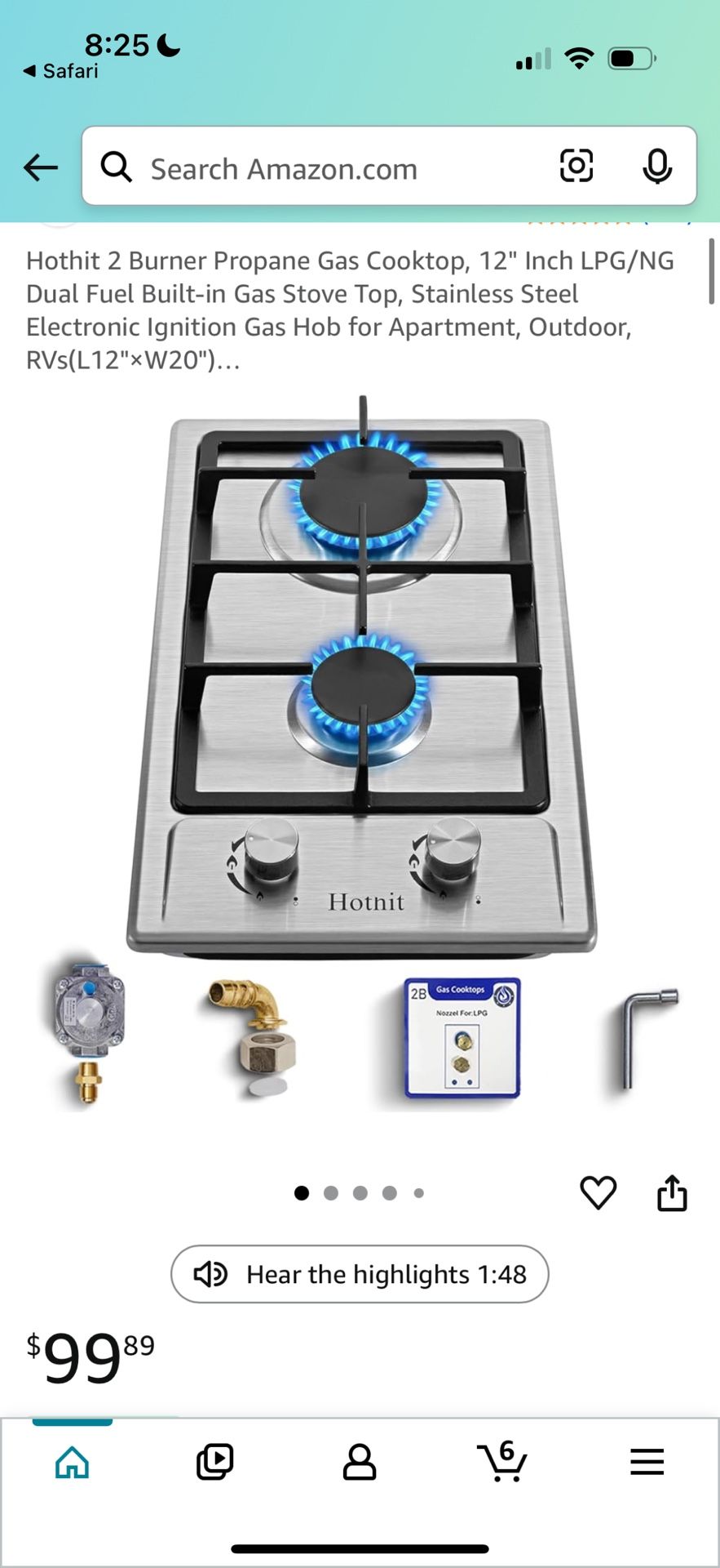 Never Used Gas Cooker
