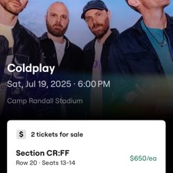 Coldplay at Camp Randall Stadium 