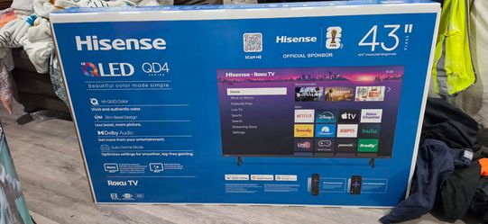 Hisense 43" QLED QD4 Roku TV