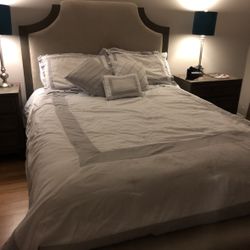 Riverside Queen Upholstered Storage Bed