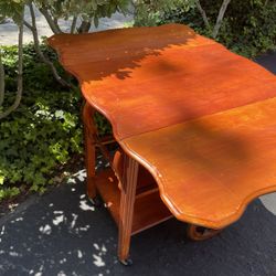 Vintage Folding Table Wheel