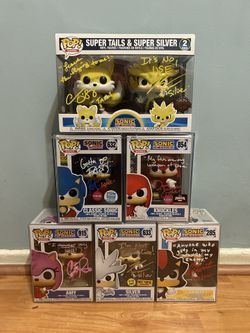 Funko Pop Signed Sonic The Hedgehog Lot
