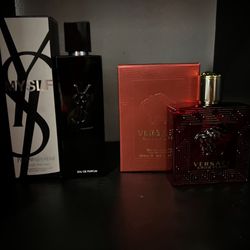 Ysl Myslf and Versace Eros Flame 