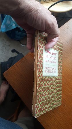Painting instructional book by Winston Churchill