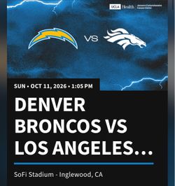 Broncos vs Chargers