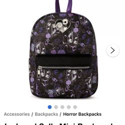 Jack and Sally Mini Backpack