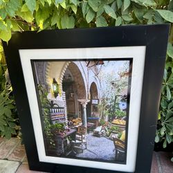 Famous Spain Photographer Cassie Campeas "el cafe' del jardin" The Garden Cafe 24 5/8" by 28 3/4"