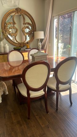 Italian made dining table and chairs