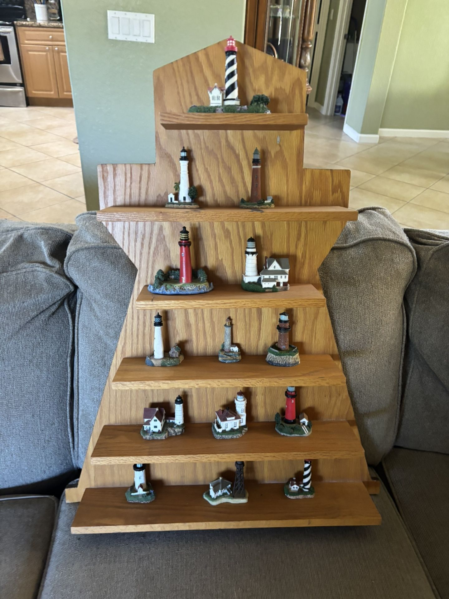 Custom Lighthouse Wooden Case With Lighthouse