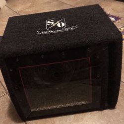 Sound Ordinance Powered Subwoofer Speaker Box 