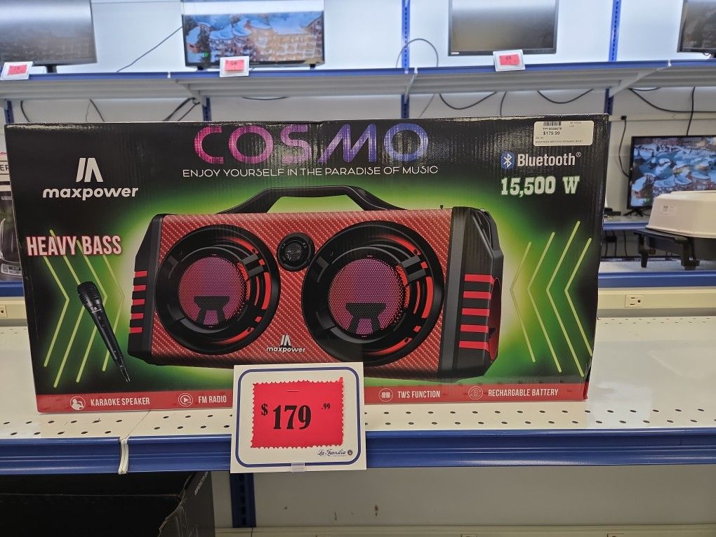 MAX POWER HEAVY BASS  KAREOKE SPEAKER 