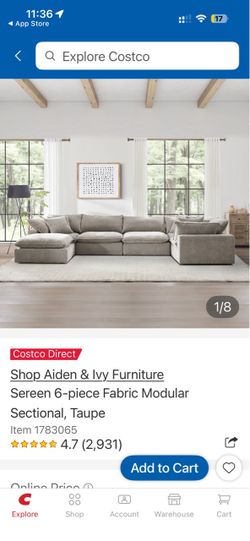 Costco 6 pices sofa