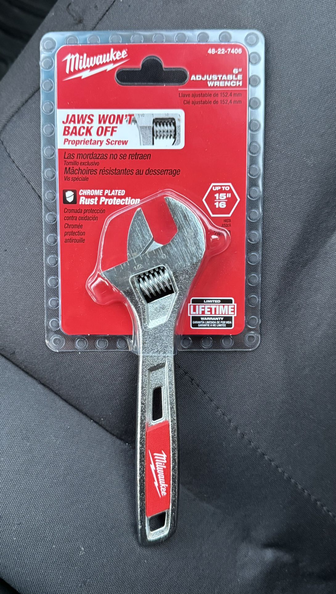 Milwaukee 6” adjustable wrench (BRAND NEW!!)